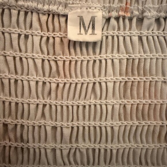 J.Crew Cream Floral Smocked Puff Sleeve Midi Dress – Size M - Picture 7 of 7